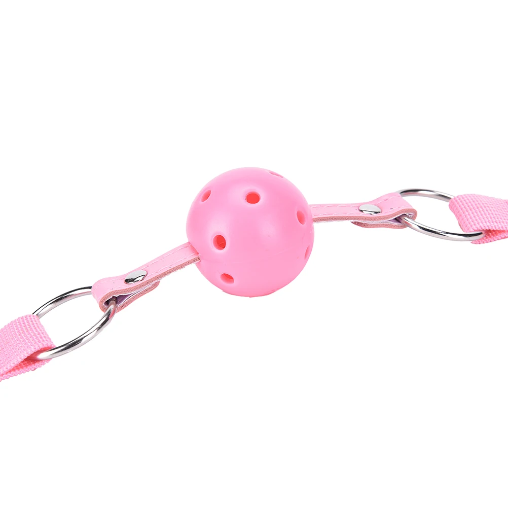 Новые открытые кляп на ремешке оральной фиксации нейлон группа мяч кляп для рта Plug взрослых сдержанность раб Связывание игрушки для пары
