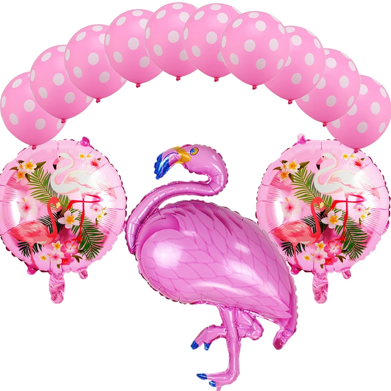 

2018 New 13pc/set large size 105*51cm Foil latex Balloons Birthday Party Decor Pineapple Helium Balloons Flamingo Party Supplies