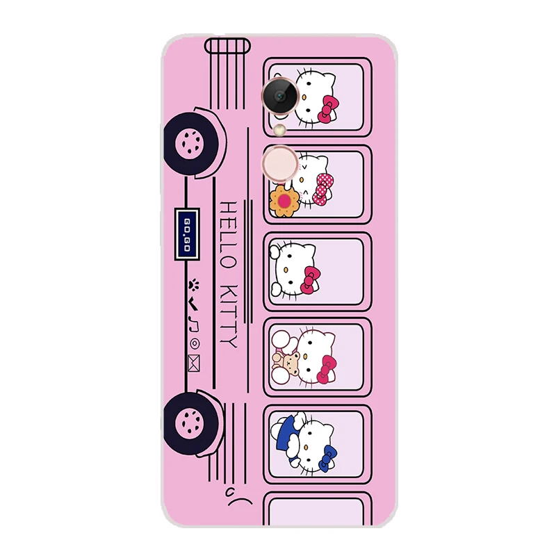 Xiaomi redmi 5 plus Case Cover TPU Case For Xiaomi redmi 5 plus Phone Cover Sweet Floral Cute Cat TPU Redmi 5 p Soft Case 100% 13