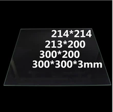 214*214 213*200 300*200 300*300*3mm Tempered glass heatbed Borosilicate Glass Plate For RepRap CR10 3d printer parts hotbed 214*214 213*200 300*200 300*300*3mm Tempered glass heatbed Borosilicate Glass Plate For RepRap CR10 3d printer parts hotbed