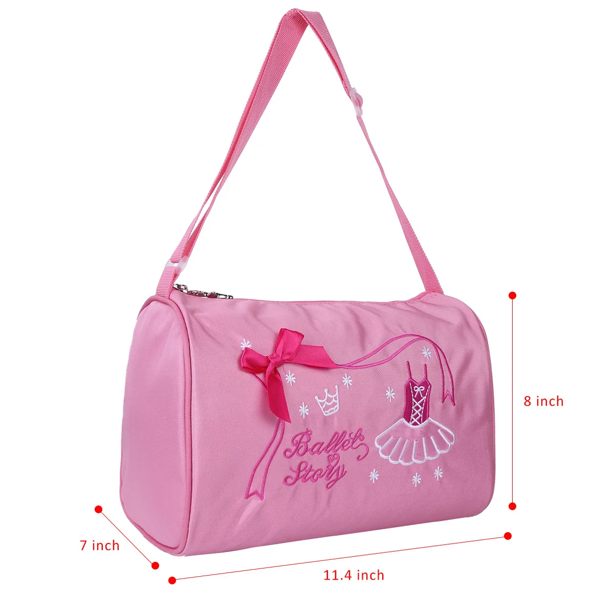 TiaoBug модные детские сумки для балерины, балета, танцев для девочек, ручная сумка для школы, спортзала, спорта, танцев, сумка через плечо, спортивная сумка на молнии
