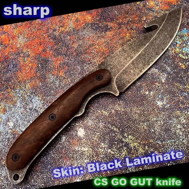 stone wash gut knife cs go karambit doppler sapphire sharp counter