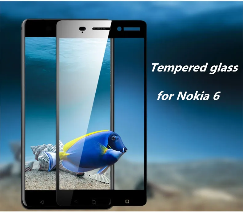 ShuiCaoRen для Nokia 6 закаленное стекло 3D 9H полное покрытие Взрывозащищенная защитная пленка для экрана для Nokia 6