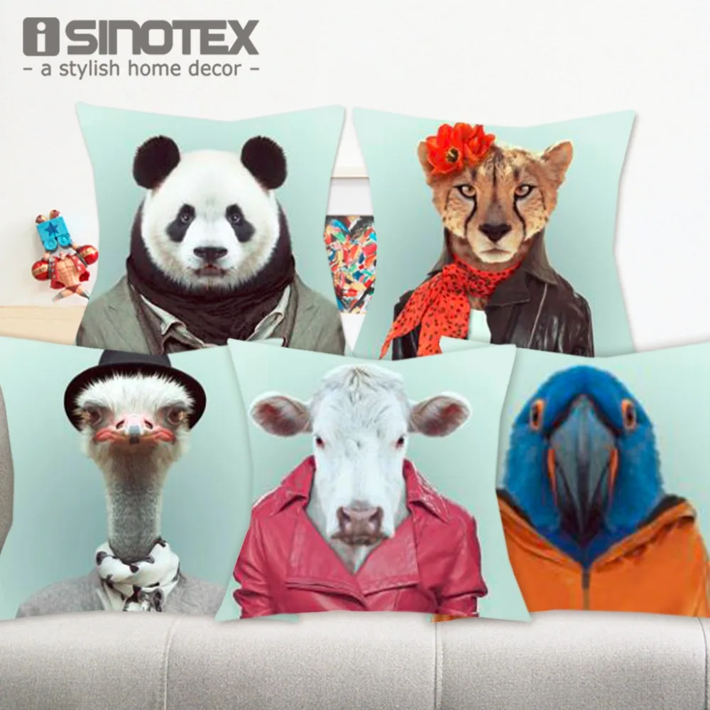 Buy Cute Animals Cushion Cover Pillow Case 43*43cm/16.