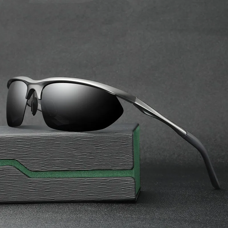 Люди MOUNTAIN 2017 поляризационные Для мужчин солнцезащитные очки магний-алюминиевый рама автомобиля вождения солнцезащитные очки Для мужчин