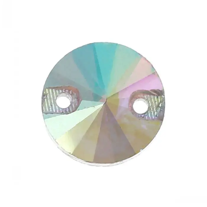 Dorabeads Glass Connectors Findings Round Transparent AB Color Faceted 10mm Dia 50PCs | Украшения и аксессуары