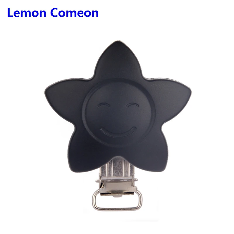 

Lemon Comeon 5PC/10PC Smile Shaped Pacifier Clips Silicone Bead Baby Nipple Holder Clasps Dummy Pacifier Charm For Feeding Toy