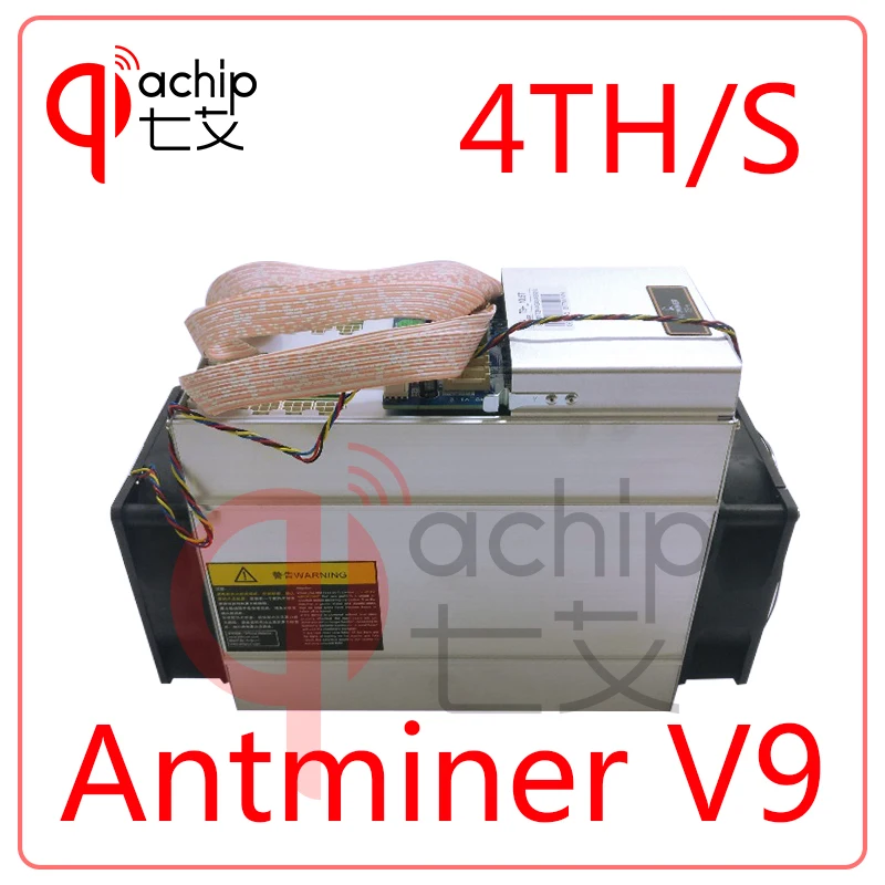 Новый AntMiner V9 4 T 4th/s Биткойн Майнер Asic шахтер Btc биткоинов лучше чем S9 WhatsMiner M3 T9 +