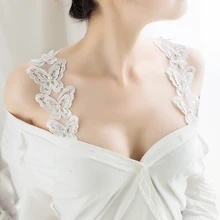 Декоративная большая жемчужина-бабочка бюстгальтер сменные ремешки Нижнее белье Пояс женский бюстгальтер аксессуары плечевые кружевные ремни