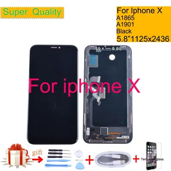 1125 x 2436 5.8 For iphone X LCD Display Touch Screen Digitizer Panel Pantalla monitor LCD Assembly Complete A1865 A1901