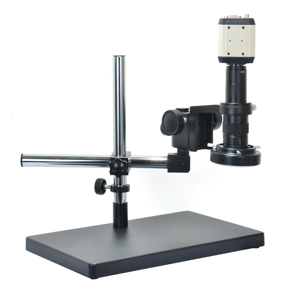 

1080P VGA AV USB 3 in1 Digital Industry Microscope Camera Set+Big Stand Universal bracket +180X Zoom C-MOUNT Lens+144 LED Light
