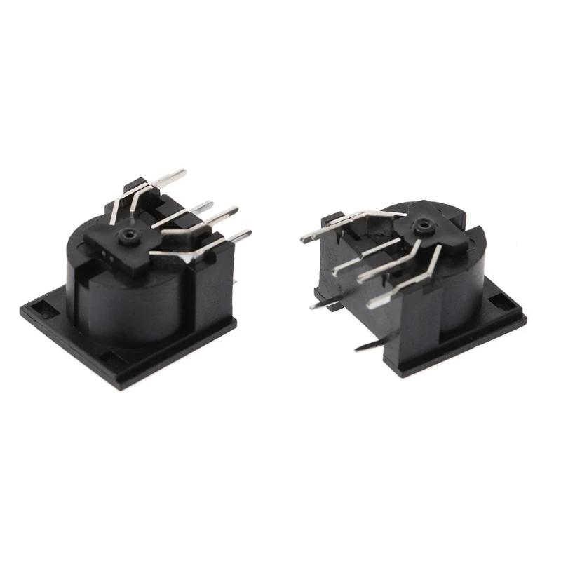 10Pcs 5 PIN DIN Connector Midi Cable Lead Audio Plug Male Inline Metal SS