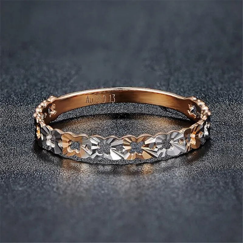 Модные 2 вида цветов цветы обручальные кольца для женщин Bijoux Anel Femme обручальное