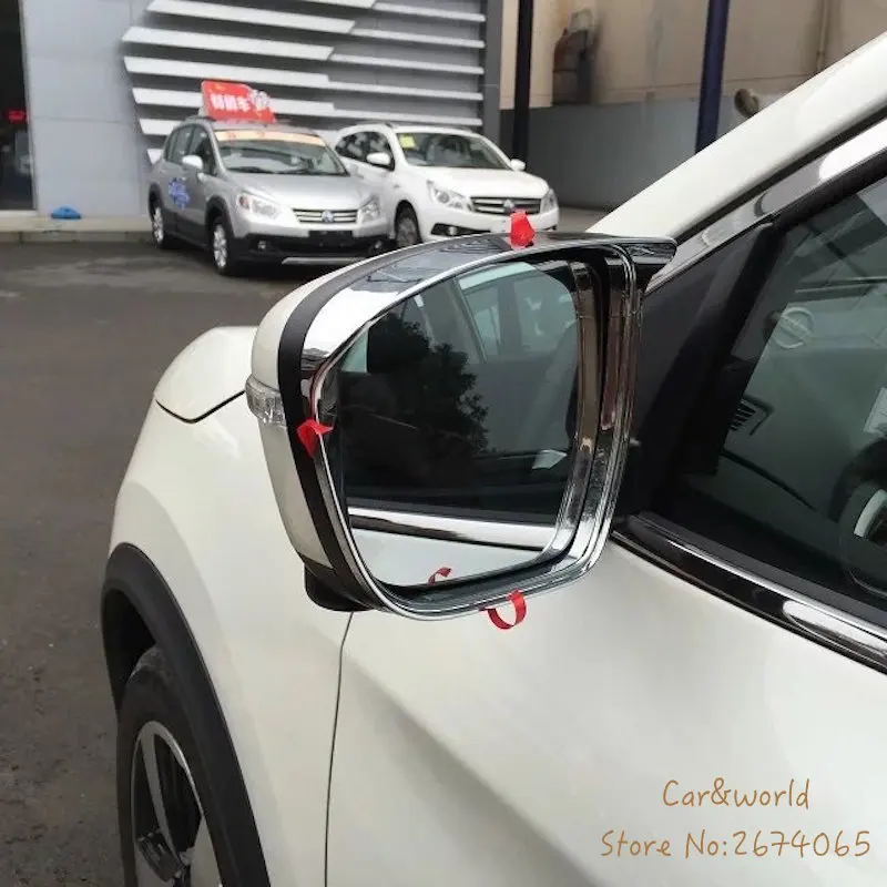 For Nissan x trail Rogue T32 Rear View Mirror Cover RearView Mirrors Rain Shield Visor xtrail