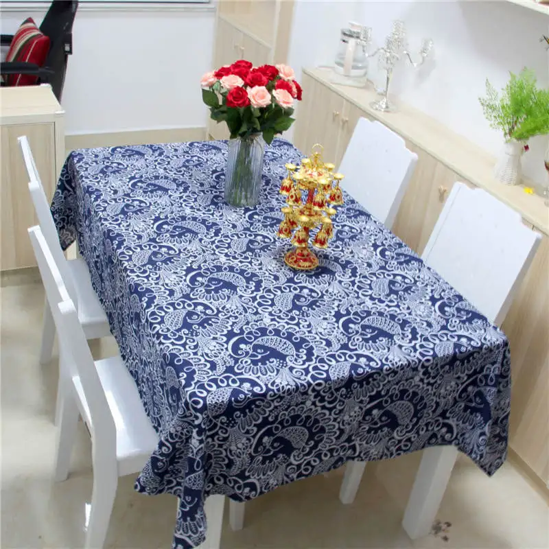 

Retro Cotton-like Linen Tablecloth Animal Cover Mat Rectangular Coffee Owl Table Cloth Wedding Pastoral Style Toalha De Mesa
