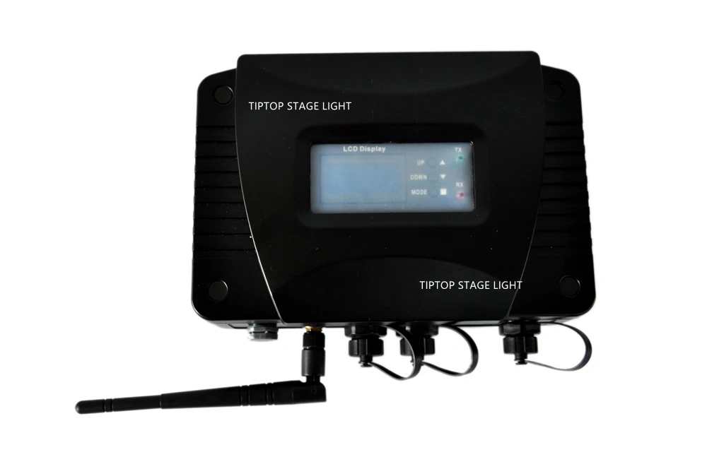 Gigertop TP-D1319 открытый Водонепроницаемый 2,4 г Беспроводной Tranmistter IP65 ЖК-дисплей Дисплей частота 2,45 ГГц DMX512 контроллер поле 3PIN