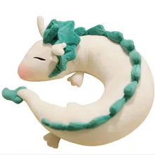 Дракон Хаку U-u-образная Подушка под шею плюшевая игрушка кукла Расслабляющая путешествия унесенная спираль аниме