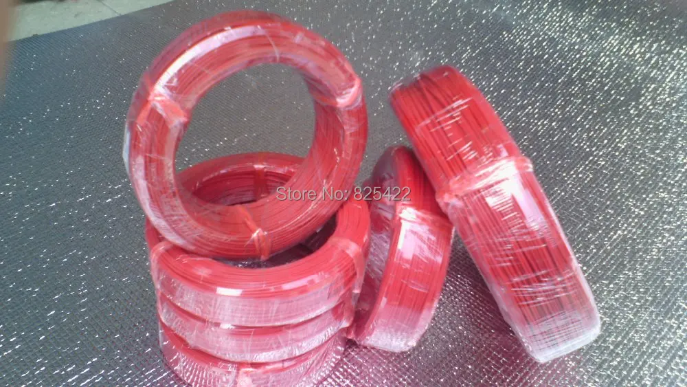New infrared heating floor cable system of 2.3mm PTFE carbon fiber wire electric hotline.12K33Ohm/M Length 100M/pc |