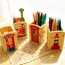 1 шт./лот Kawaii европейском Стиль деревянная ручка держатель для школы канцелярские и офиса, bt00010