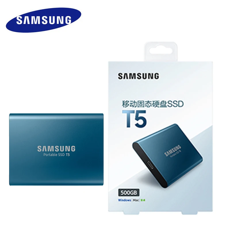 SAMSUNG ssd 500GB Портативный внешний SSD T5 250GB USB3.1 USB3.0 1 ТБ жесткий диск внешний твердотельный накопитель HDD ssd диск