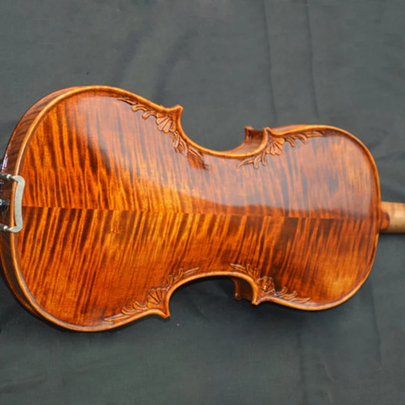 

High-end Hand carved violin 4/4 3/4 solid wood violin red light Violino children adult beginners playing musical instruments