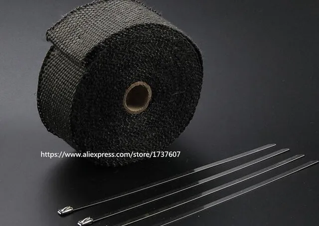 US $20 36 27% OFF|15 Motorcycles Exhaust Header Pipe Wrap Heat Manifold Insulation Cloth Roll With Motorcycle heat insulation-in Exhaust & Exhaust