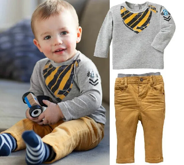 

Kids Clothing Sets Long Sleeve T-Shirt + Pants, Autumn Spring Children's Sports Suit Boys Clothes Free Shipping