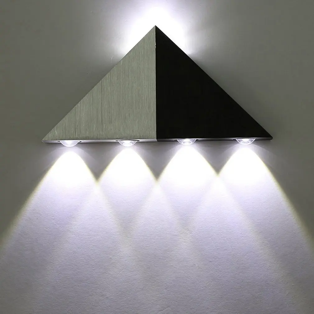 Светодиодный треугольный настенный светильник для спальни, крыльца, отеля, бра