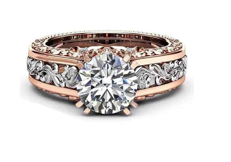 

Ladies Ring alloy plated Rose Gold Color Ring Jewelry 77067