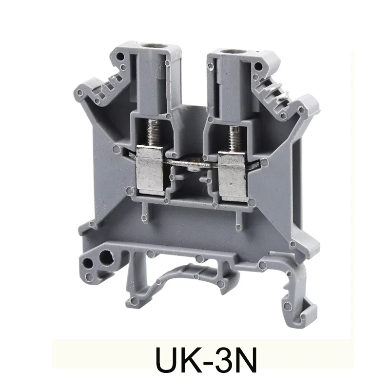 Экспорт Euopean UK-3N наборных клемм 100 шт./кор. типа Phoenix UK3N монтажной плате