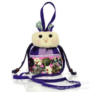 

National wind cute animal diagonal cross bag portable diagonal dual-use animal bag kids fashion bag