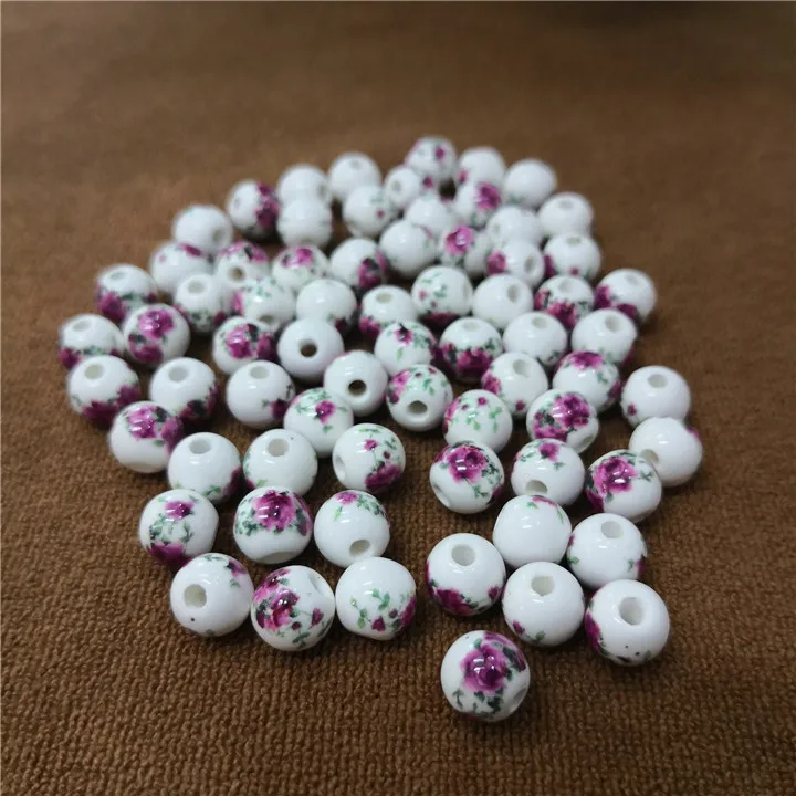 5  30pcs Ceramic Beads Diy Bracelet Necklace Jewelry Making 8mm Chinese Style Blue And White Porcelain Beads Hand Made Accessories