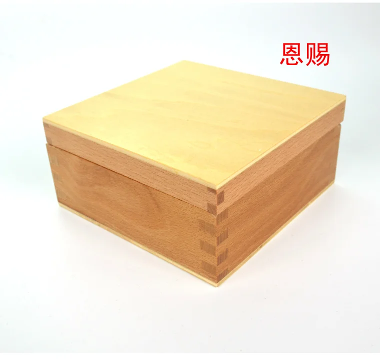 4025 синяя коробка языковая коробка Монтессори коробка для языковых материалов для карточек школьные материалы обучающая коробка Детские деревянные игрушки