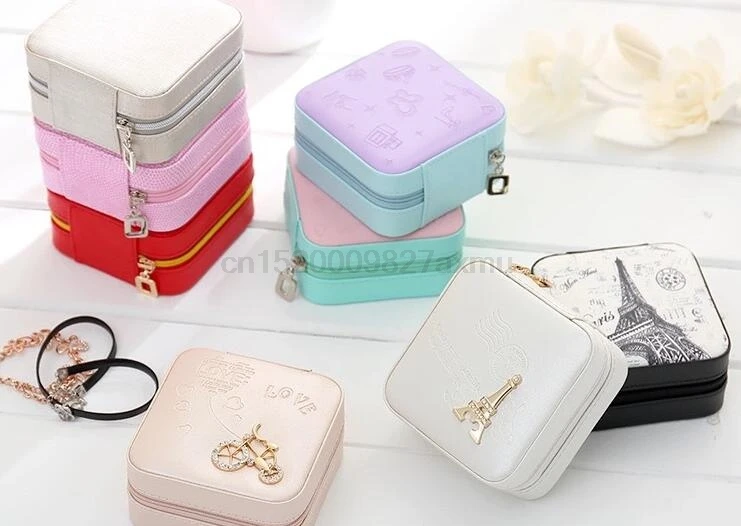 200PCS Travel jewelry organizer box cosmetic makeup organizer Jewelry packaging box earrings storage case Container gift bag