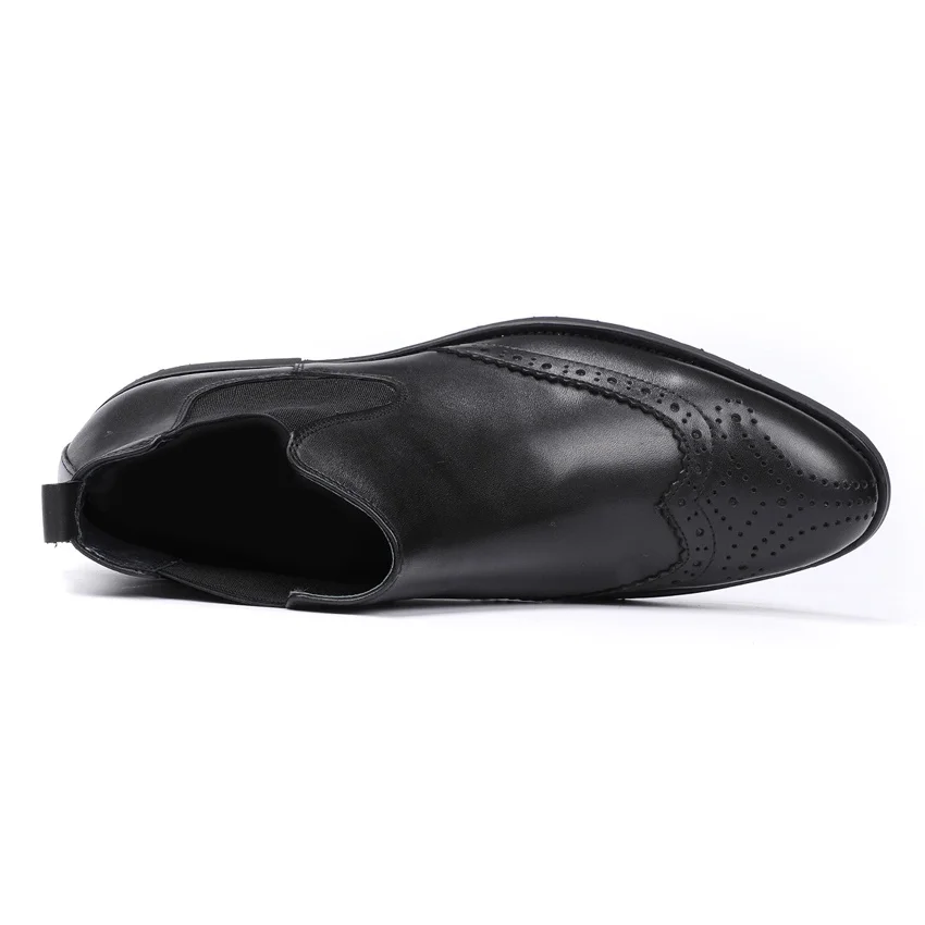 Botines Martin top Vaquero Punta Ymx543 Chelsea De Cuero Negro Zapatos Genuino Brogue Hombre Alto Nuevos Tinto A Riding Redonda Hecha Wingtip Mano Hombres vino WqvwTWFY
