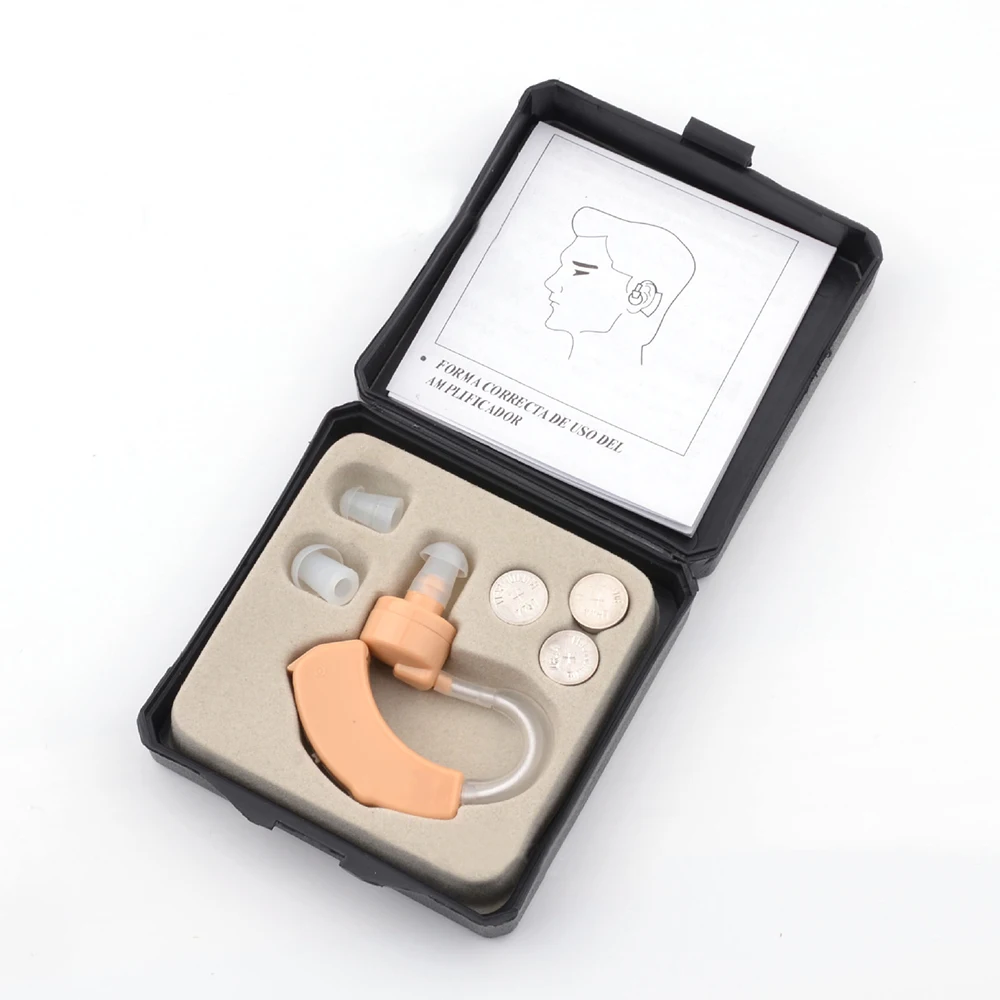 Цифровой Тон Слуховой аппарат для пожилых мини слуховой аппарат за ухом усилитель звука невидимый слуховой аппарат Ухо Уход Батарея