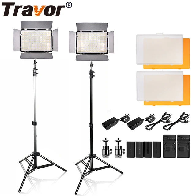 $US $159.99  Travor 2 in1 TL-600S LED Video Light kit 3200K 5500K studio light /camera camcorder light with 4pcs