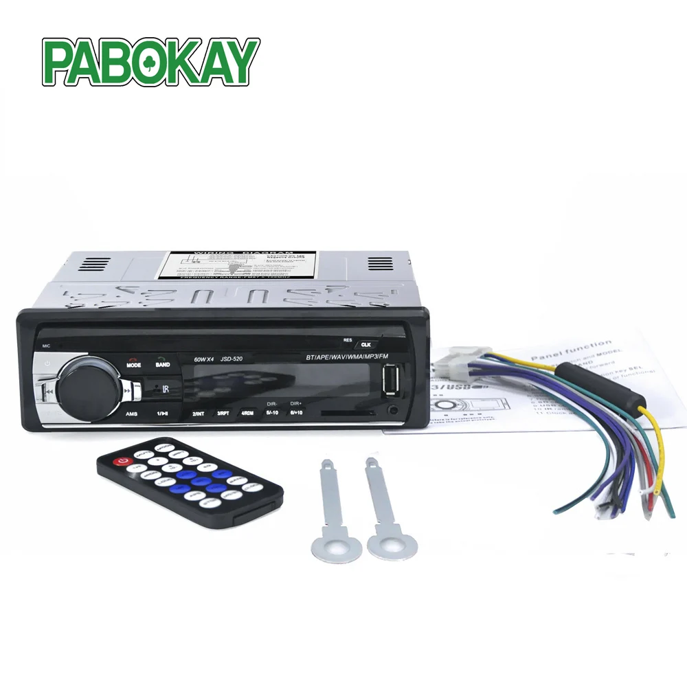 

Autoradio JSD520 Car Radio Stereo Player Digital Bluetooth Car MP3 Player 60Wx4 FM Radio Stereo Audio with In Dash AUX Input