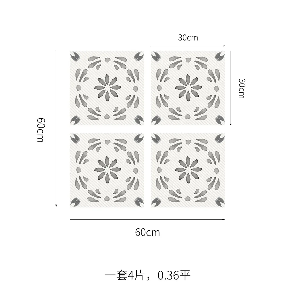 4 шт./компл. DIY элегантные Водонепроницаемый Плитки Стикеры s Ванная комната Кухня самоклеящиеся настенные Стикеры домашний декор искусство Коврик Наклейки на стены