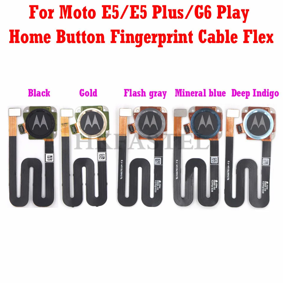 

For Motorola Moto E5 / E5 Plus / G6 play Touch ID Home Return Button Sensor scanner Fingerprint Key Menu Button Cable Flex Part