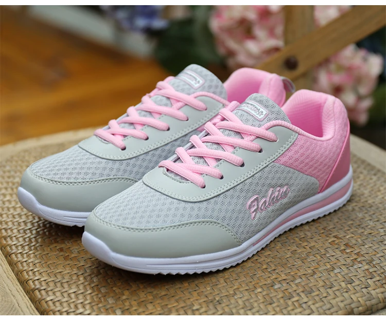 Women Sneakers Shoes, Casual Ladies Lace-Up Sneakers for Girls-Sapato Feminino Breathable, Running and Tennis Shoes for Women Free Shipping