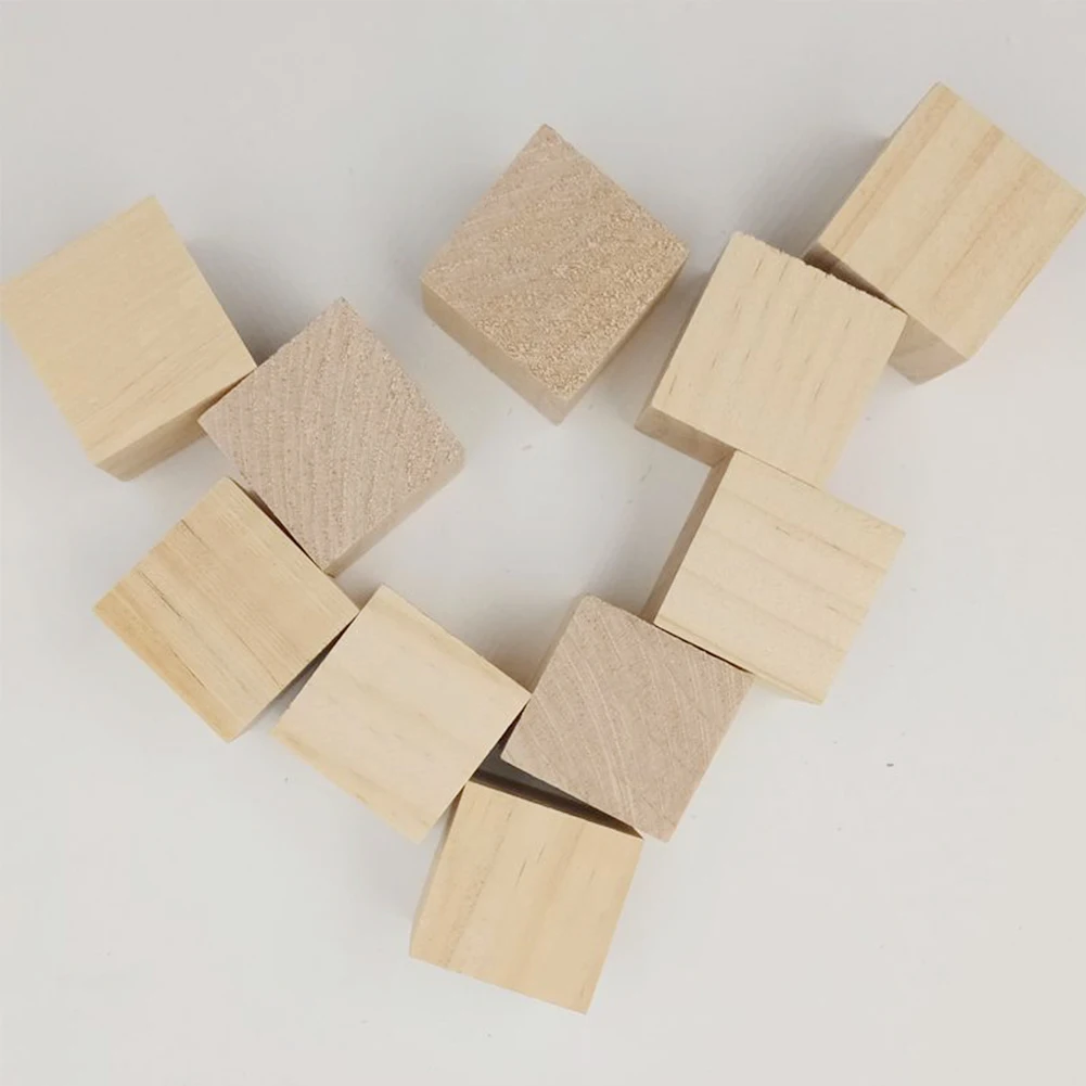 Кубики декорация рукоделие хобби деревянные квадратные блоки детский подарок украшение мини-игрушка