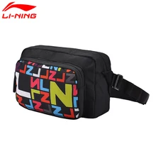 Li-Ning мужская городская спортивная сумка на плечо, полиэстер, классическая городская сумка для бега, спортивная сумка с подкладкой, ABDM004 BJY037