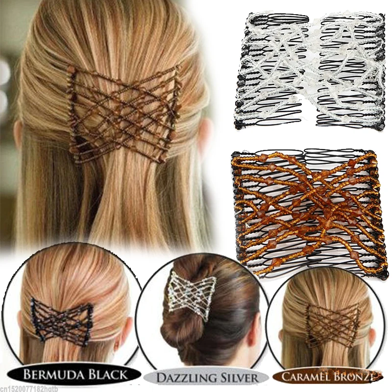 1 шт. Волшебная эластичная расческа для волос M MISM Elastic DIY гибкий зажим тиара