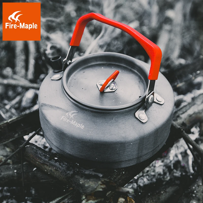 Fuego Arce del Puer tetera café tetera de aluminio al aire libre conveniente acampar tetera 0.8L, 1.5L