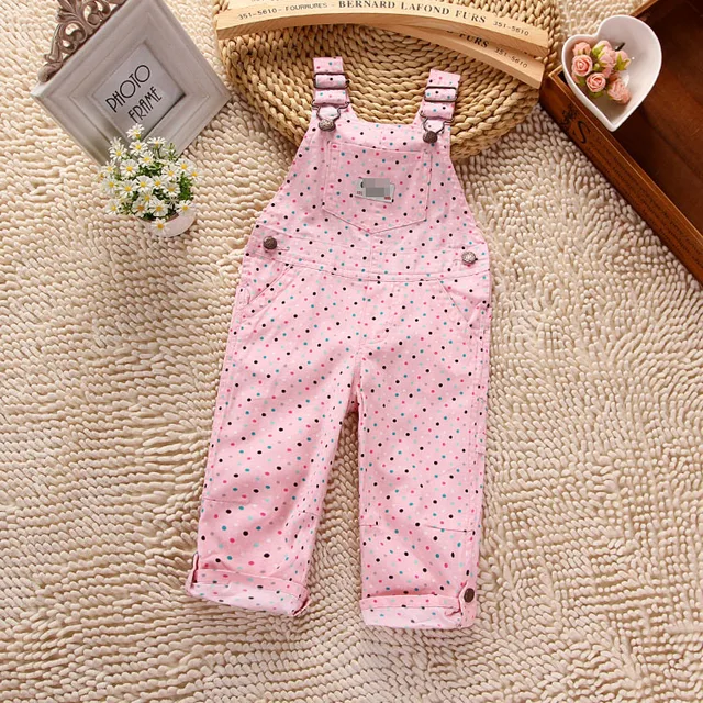 2015 New OSHKOSH Baby Girls Pink Romper bebe Polka Dot Overalls 6M 24M