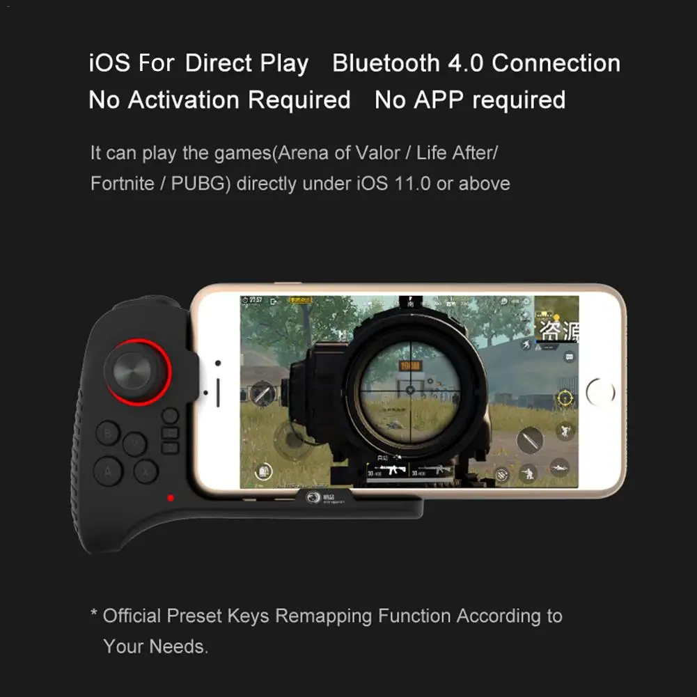  New G5 One-Handed Wireless Bluetooth Gamepad Mobile Controller Game Joystick Trigger Button PUBG IO