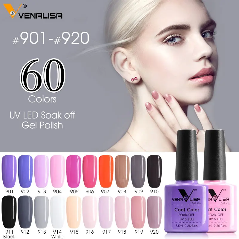Canni Гель-лак новый бренд 100% Soak Off UV светодио дный Led для ногтей 60 красивых цветов