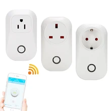 sonoff s20 wifi socket EU/US/UK plug remote control Adapter wireless smart Home Automation power switch wall plug