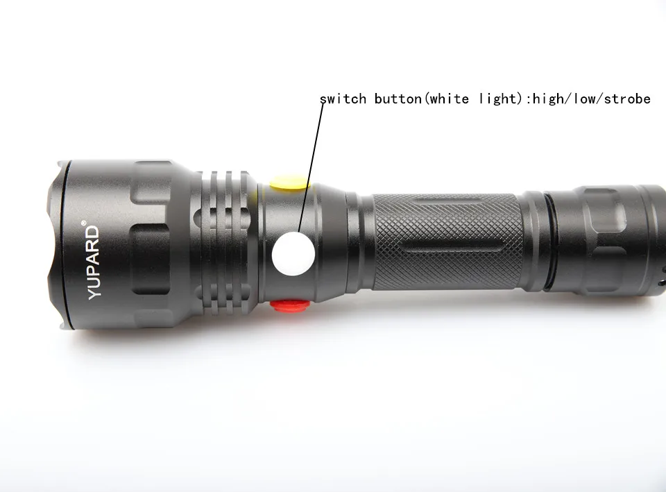 YUPARD Высокое качество ультра яркий T6/Q5 светодиодный красный желтый зеленый белый 4 цвета флэш-светильник Железнодорожный сигнальный светильник Открытый Спорт Кемпинг